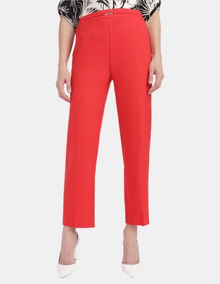 Pantalón de vestir straight para mujer Pantalón de vestir straight para mujer