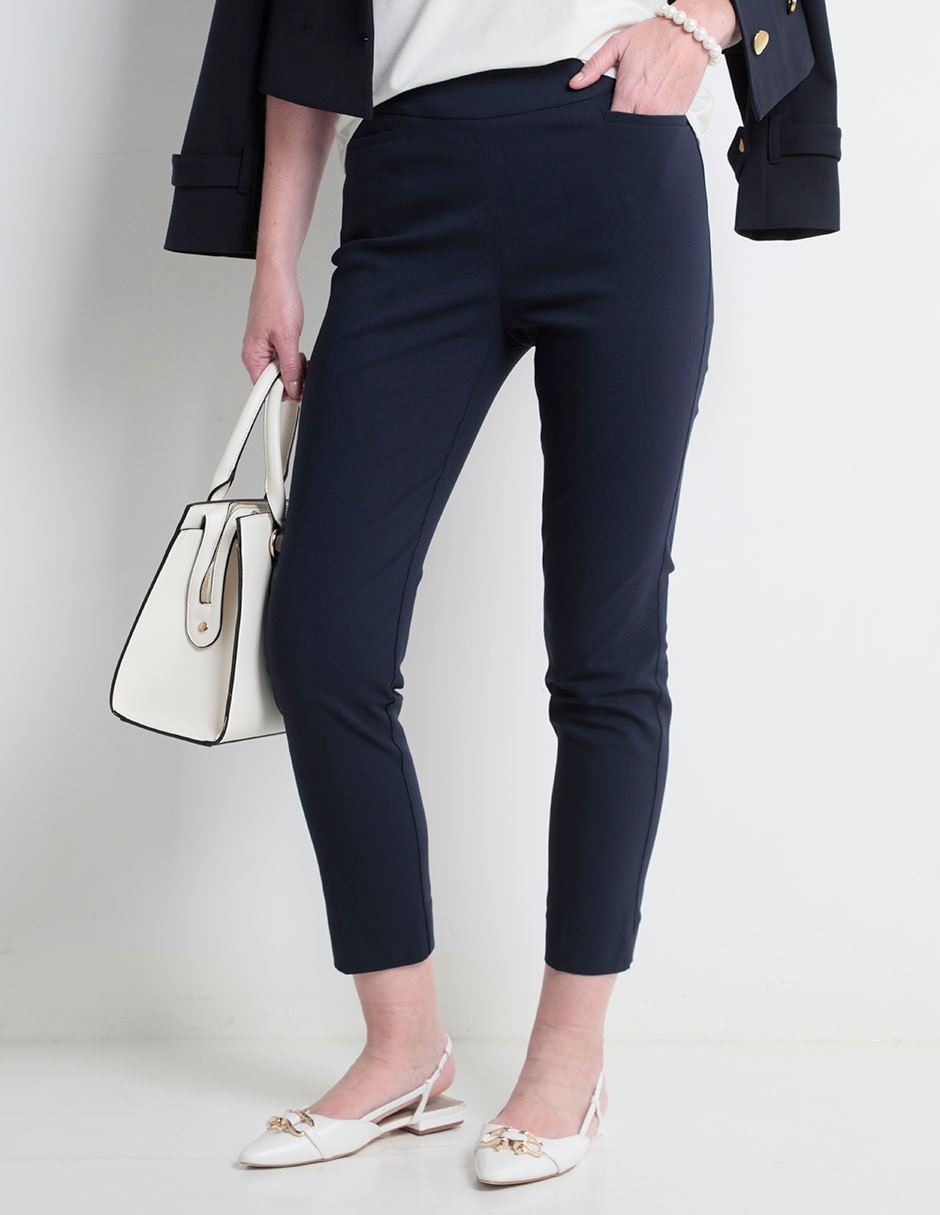 Pantalón capri slim para mujer