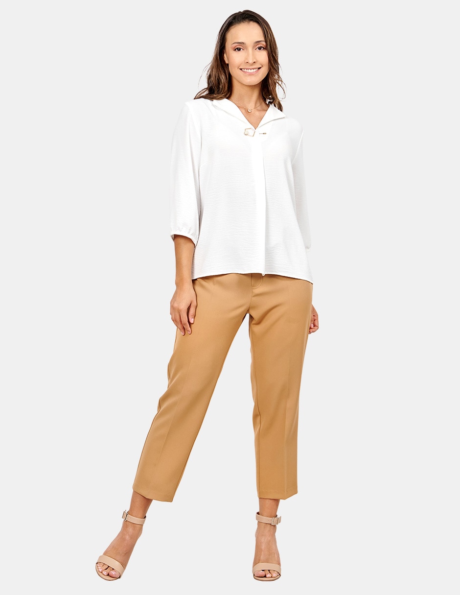 Blusa manga 3/4 para mujer
