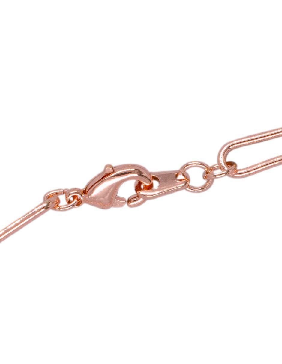 Pulsera con zirconia Infini acabado baño de oro rosa 18 K 4