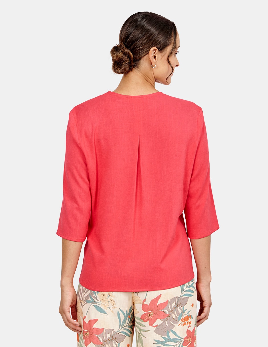 Blusa manga 3/4 para mujer