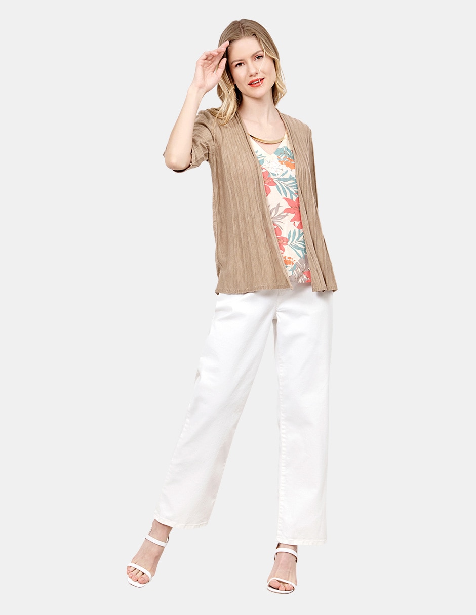 Blusa manga 3/4 para mujer