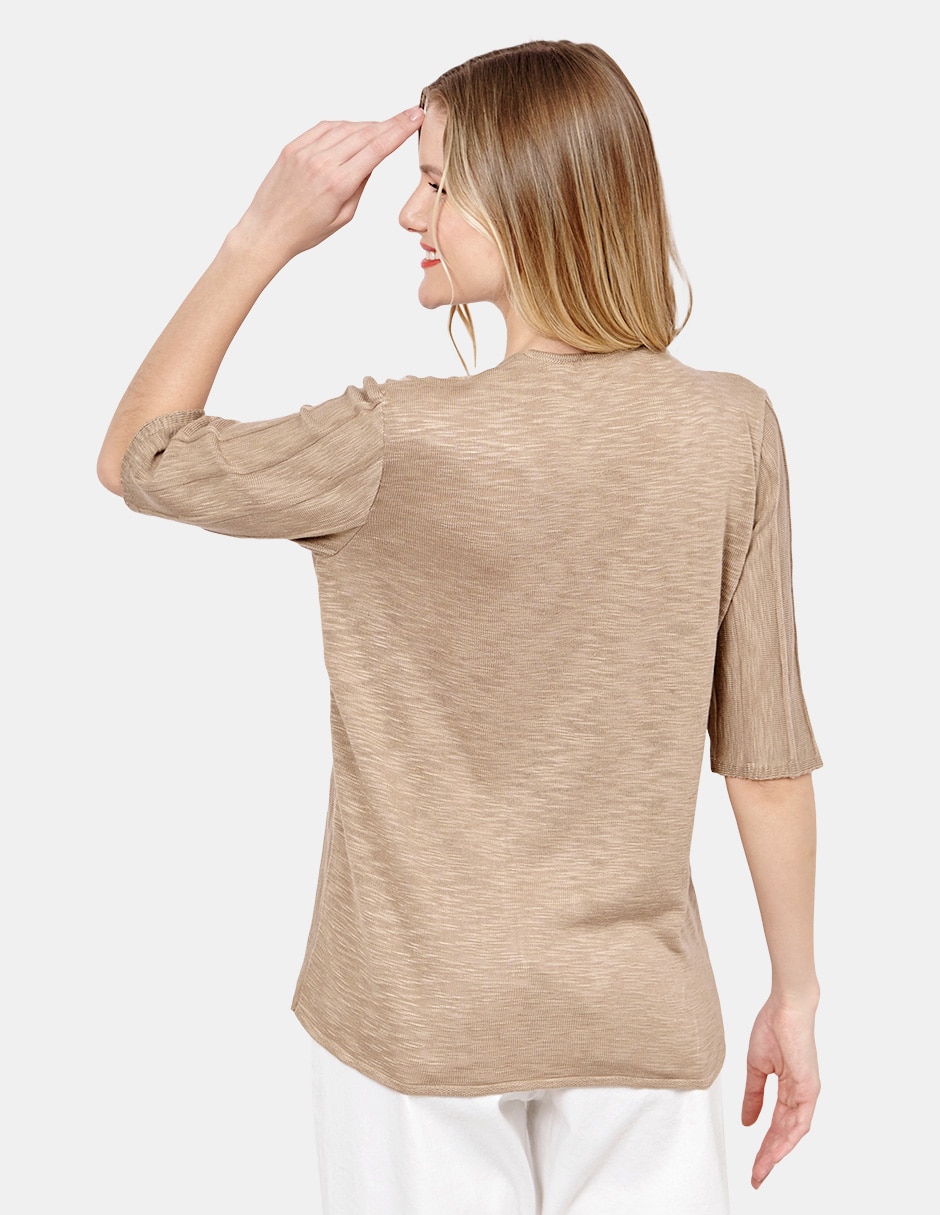 Blusa manga 3/4 para mujer
