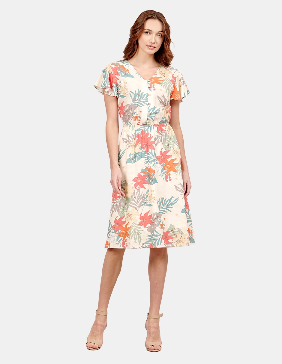Vestido 3/4 casual para mujer