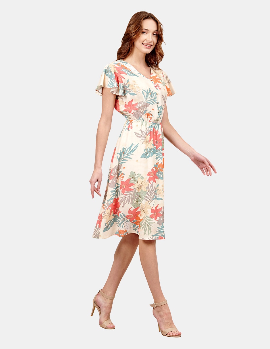 Vestido 3/4 casual para mujer