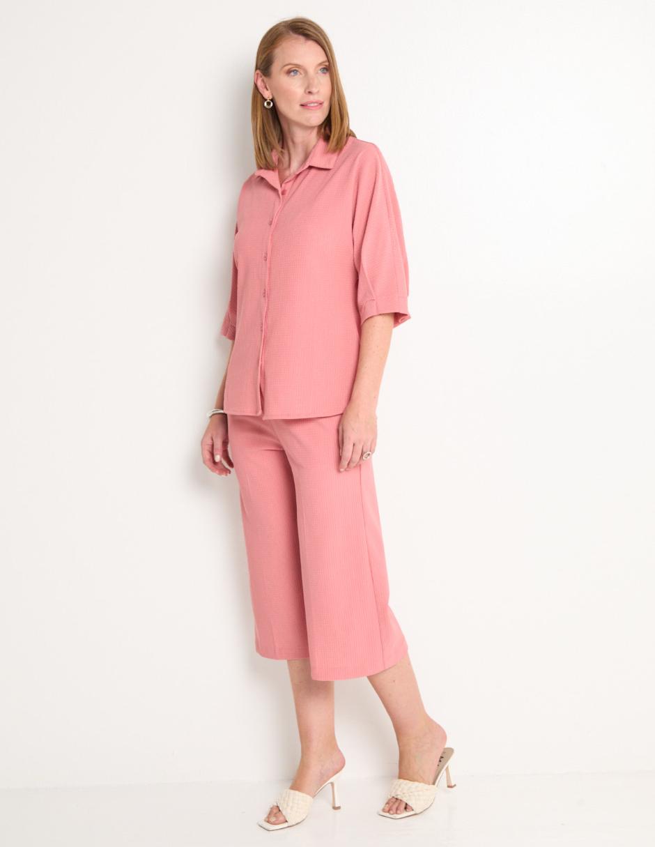 Blusa manga al codo para mujer