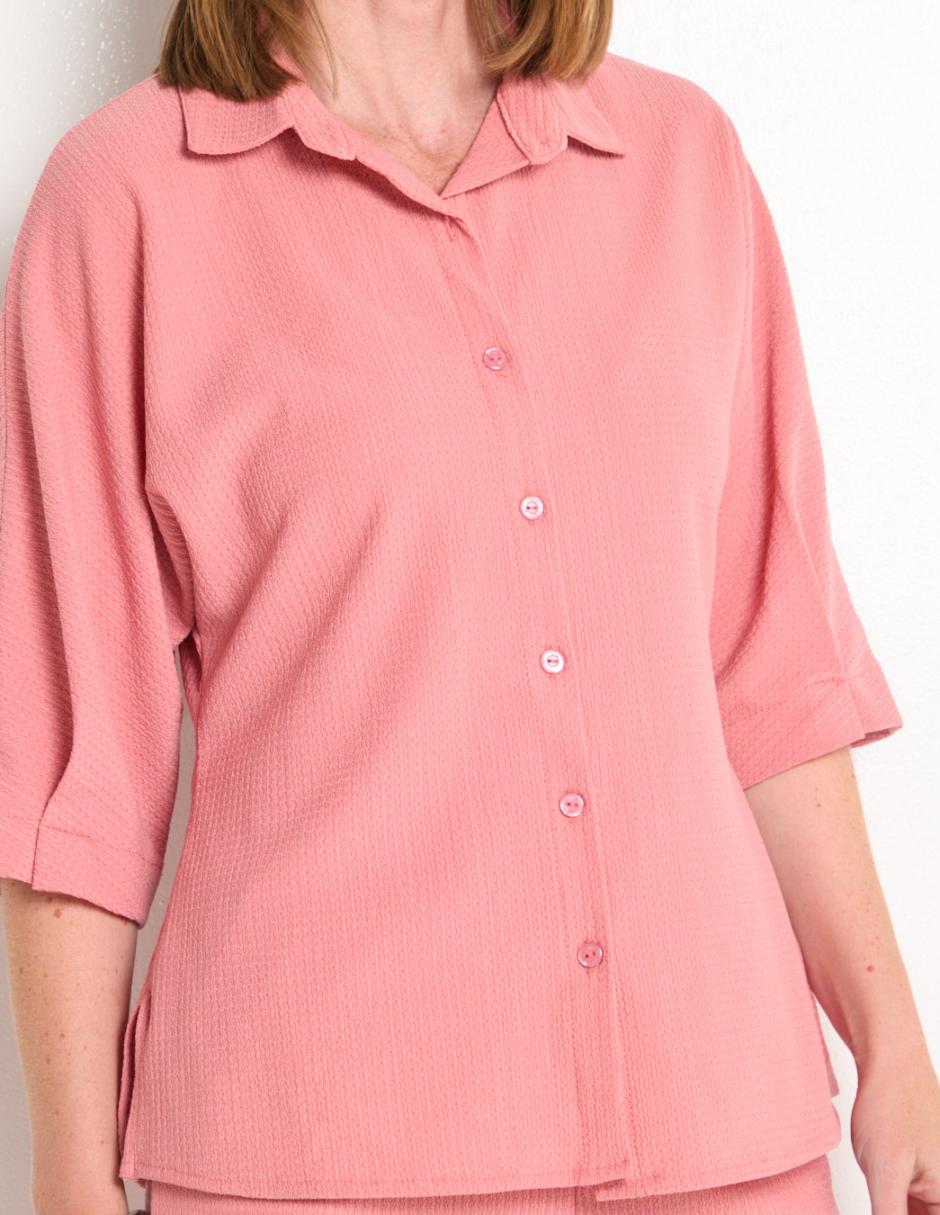 Blusa manga al codo para mujer