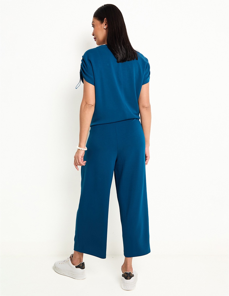 Pants amplio con elástico para mujer 2