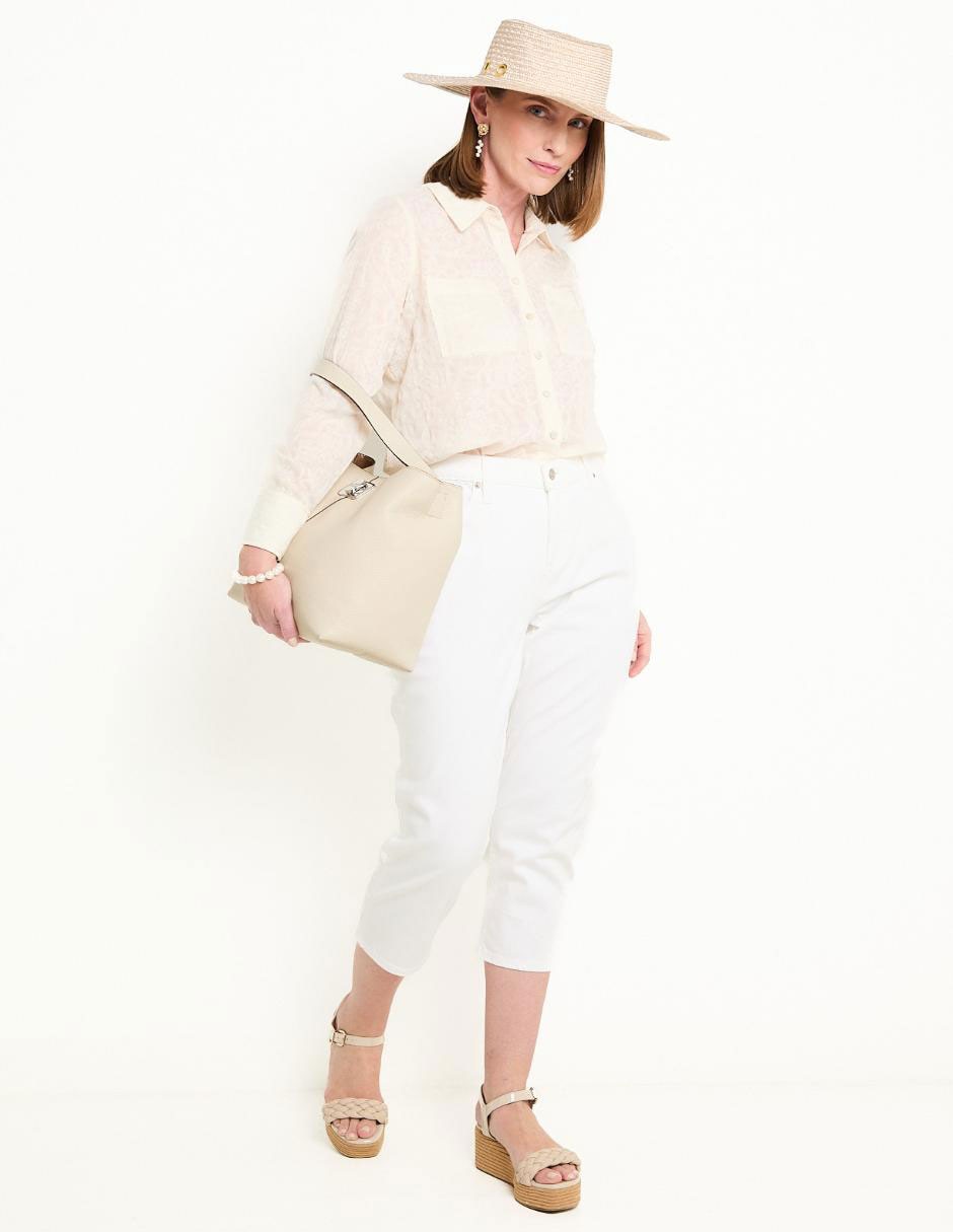 Blusa camisera manga larga para mujer 7