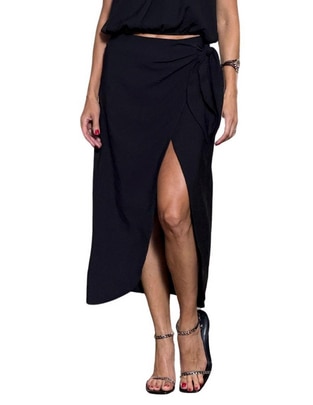 Falda crop a la cintura