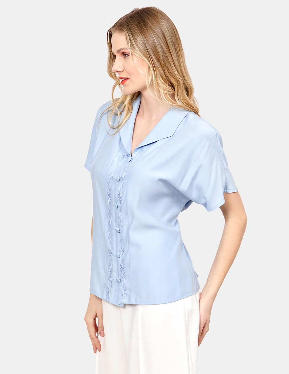 Blusa manga corta para mujer