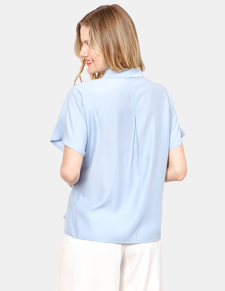 Blusa manga corta para mujer