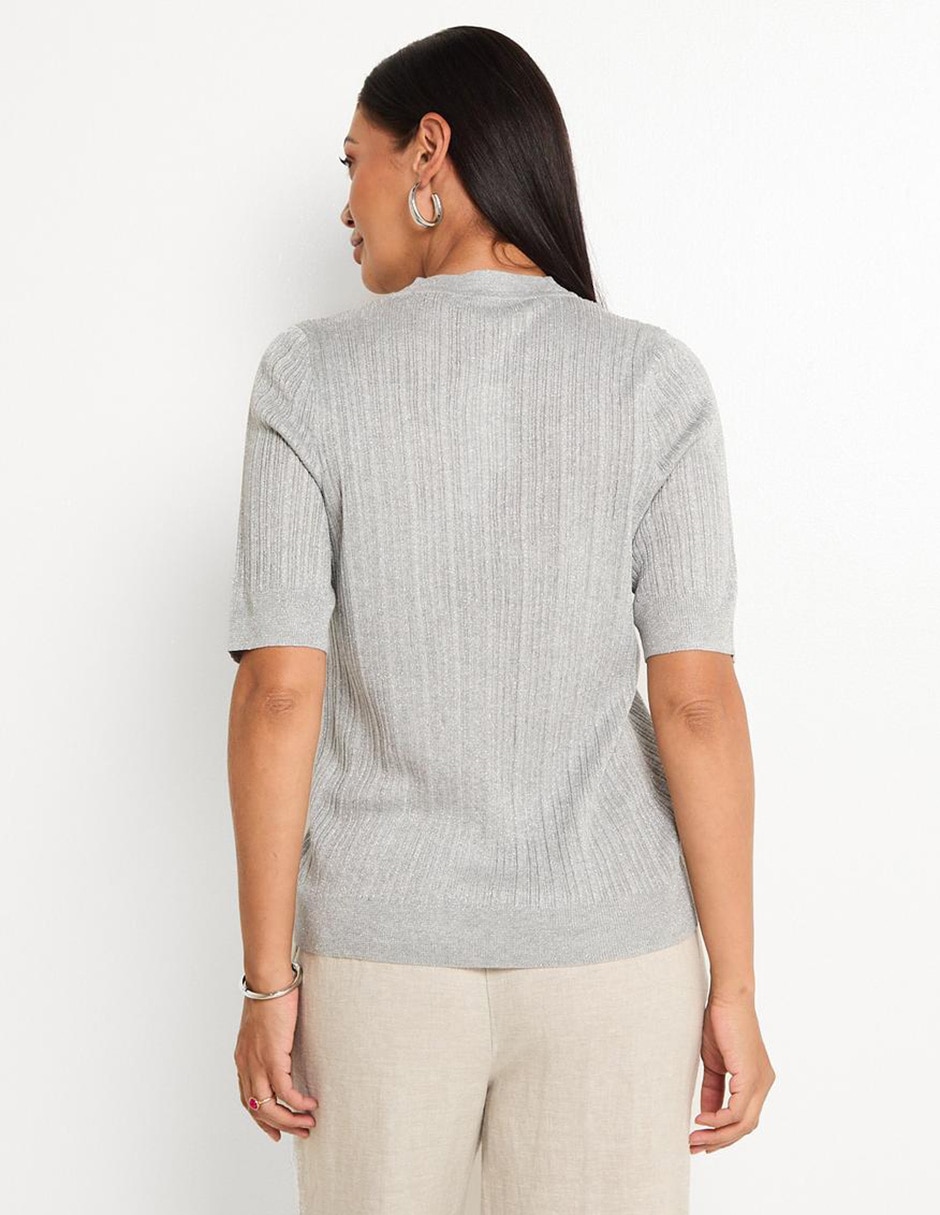Suéter cuello v para mujer 5