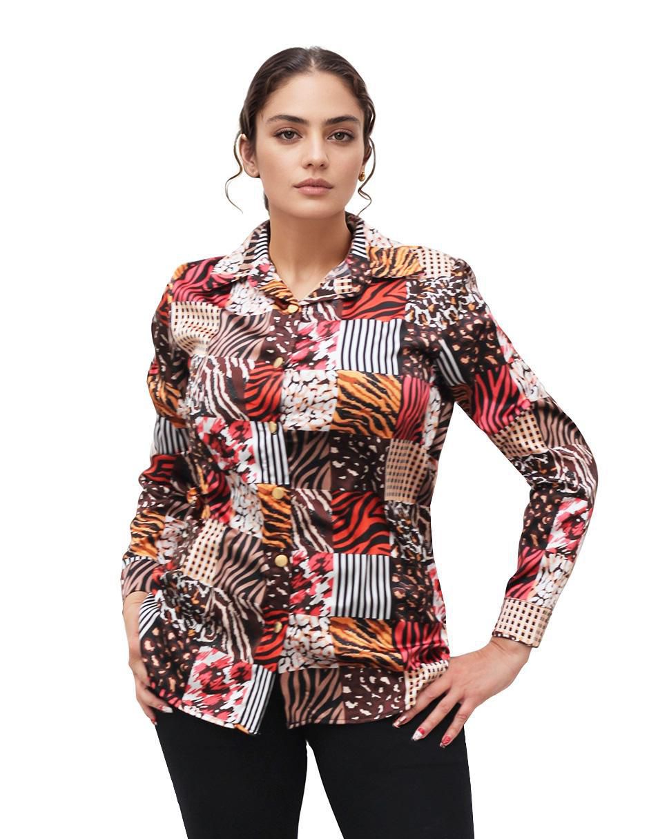 Blusa manga larga para mujer