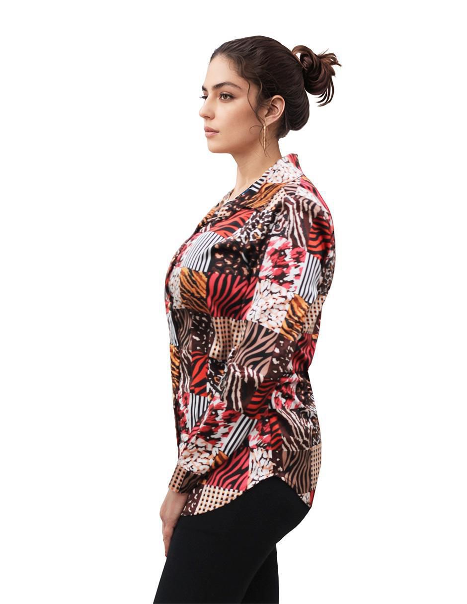 Blusa manga larga para mujer