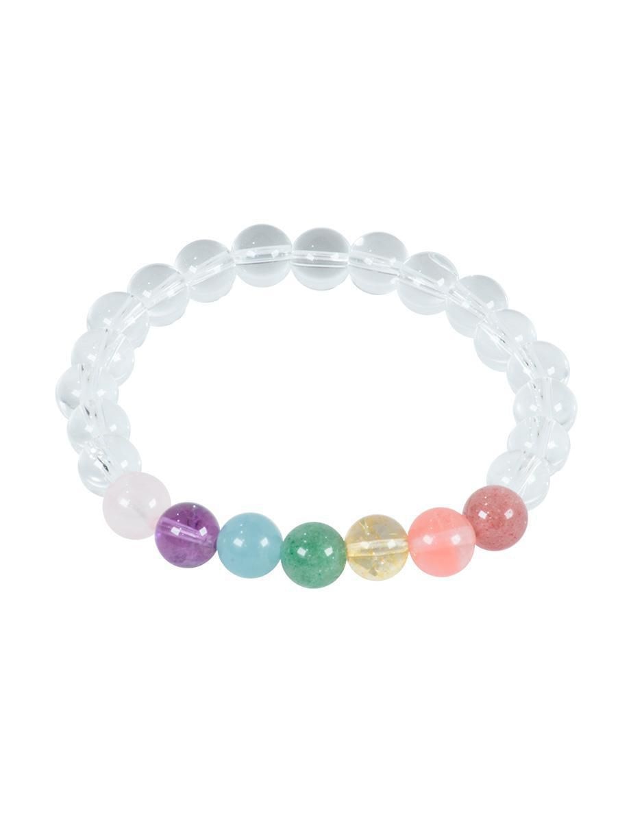Pulsera con cristal Blanco Claridad acabado pulido