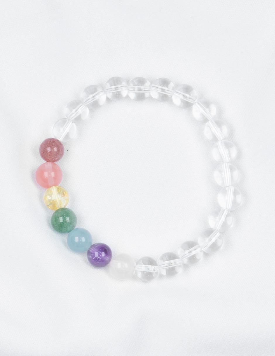 Pulsera con cristal Blanco Claridad acabado pulido 2