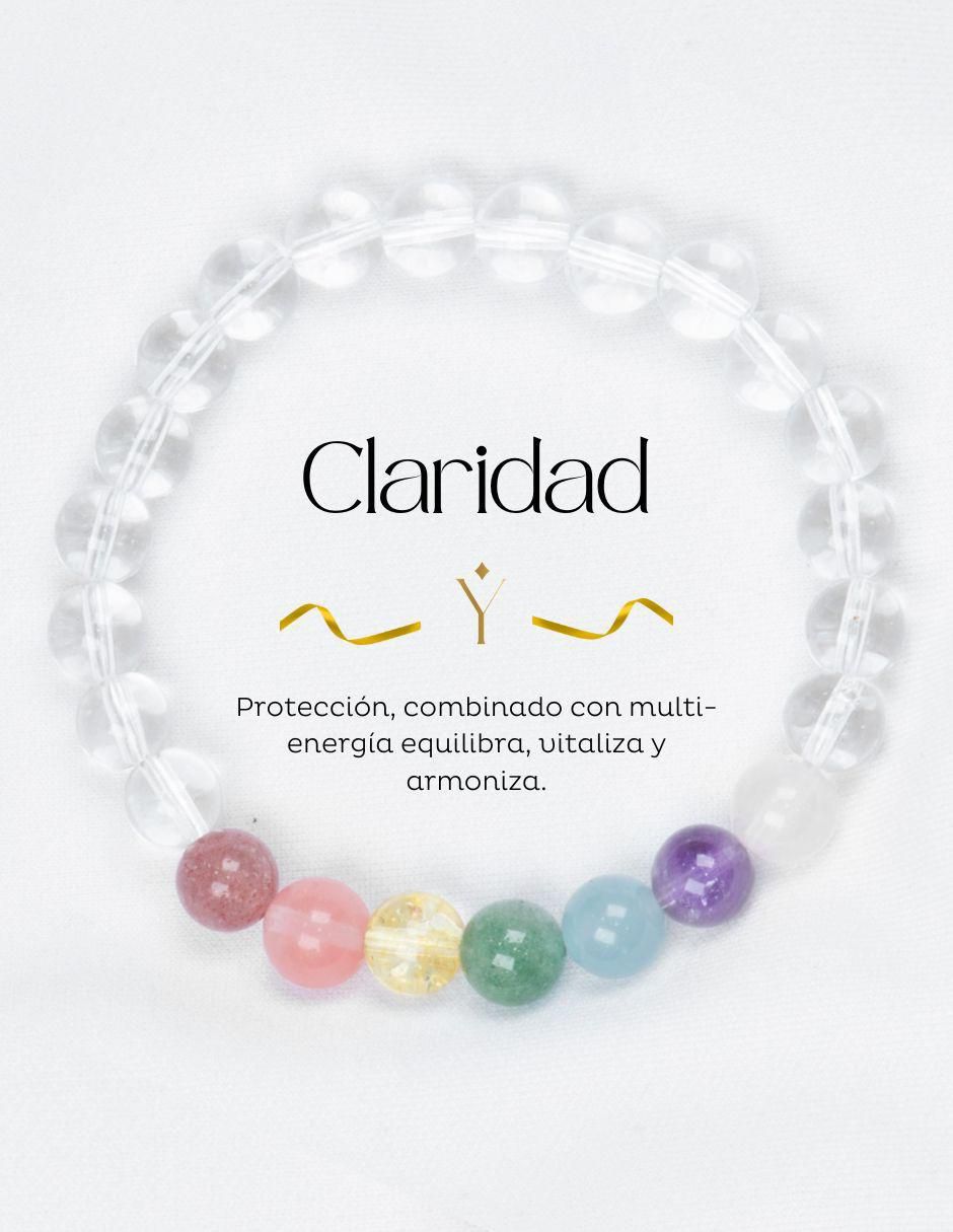 Pulsera con cristal Blanco Claridad acabado pulido 5