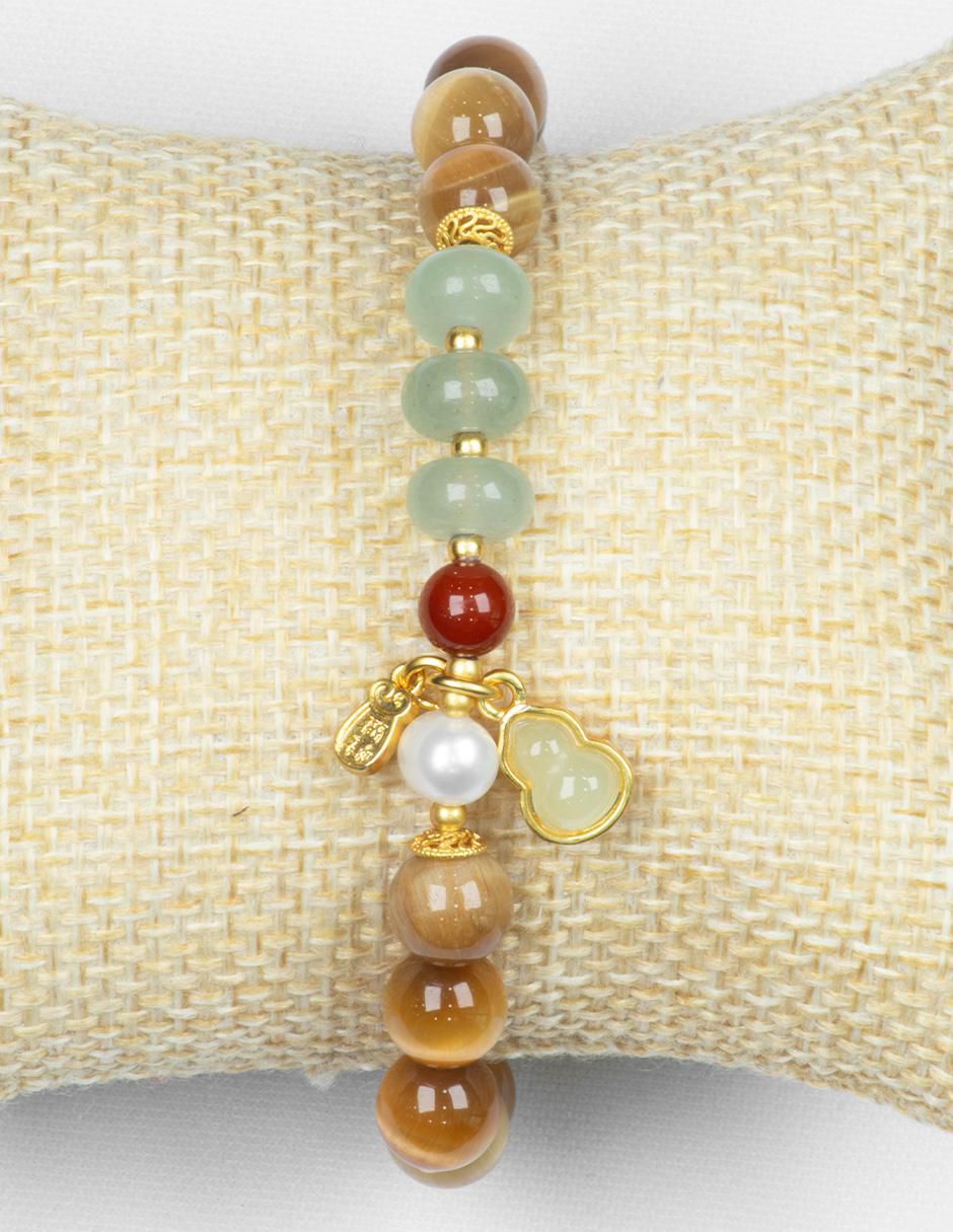 Pulsera con jade acabado pulido 4