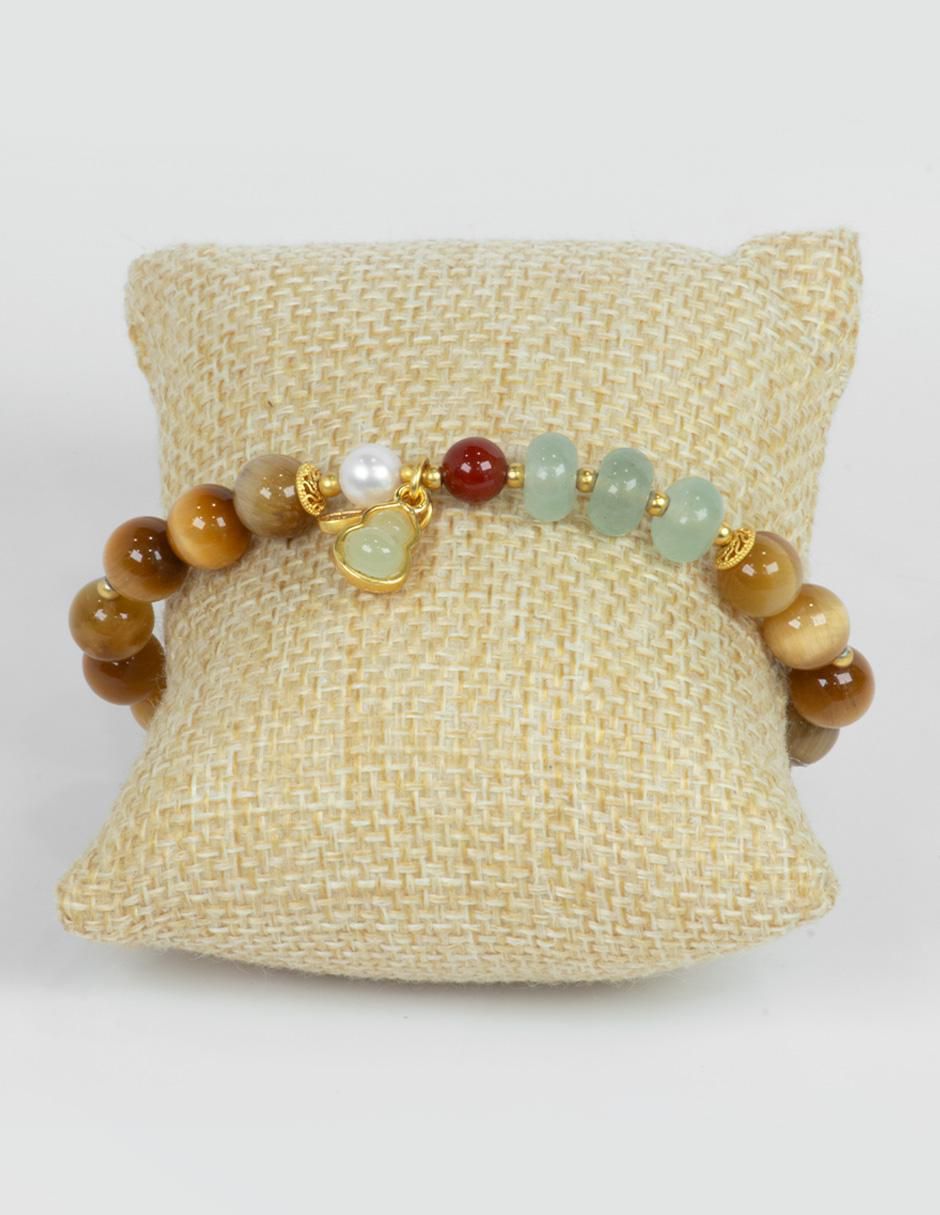 Pulsera con jade acabado pulido 5