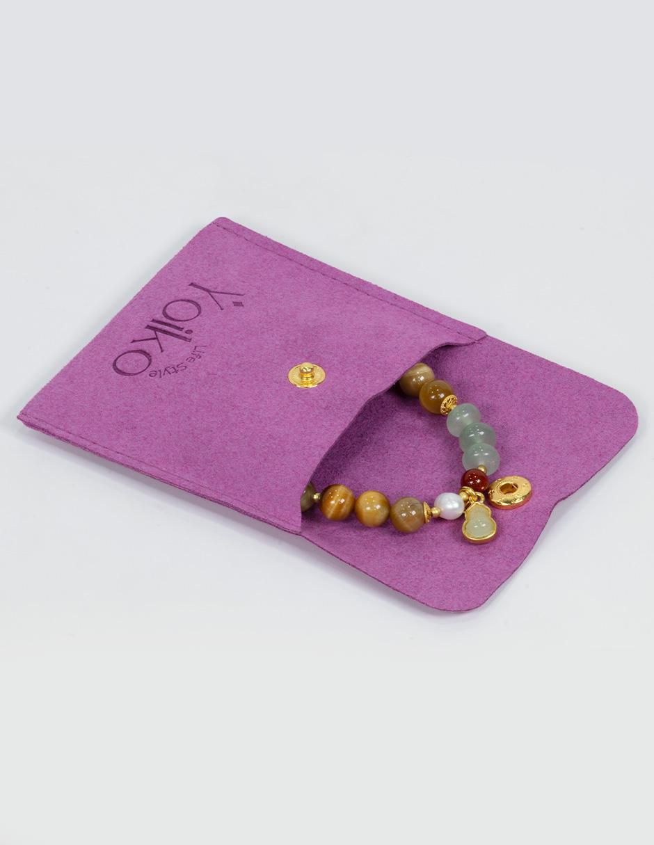 Pulsera con jade acabado pulido 6