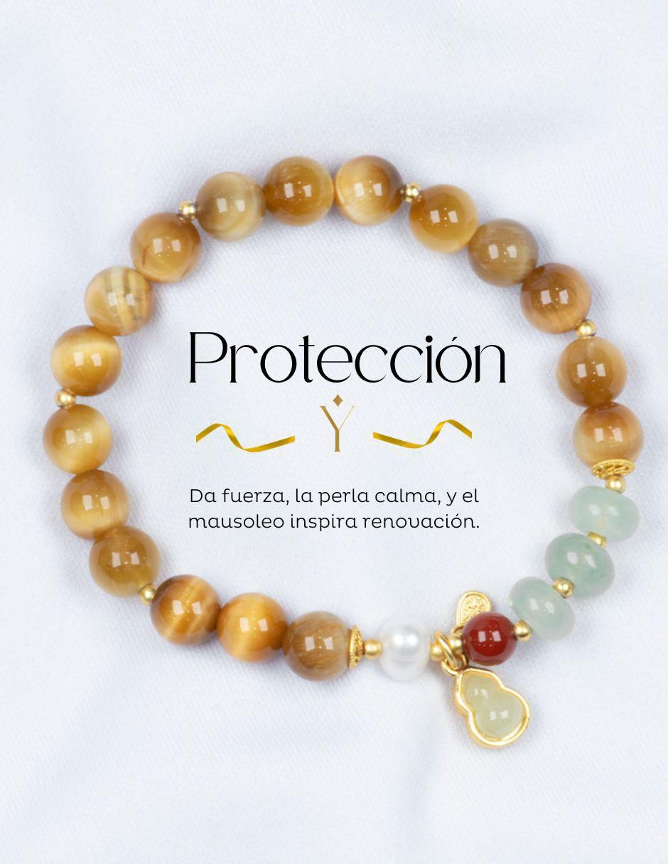 Pulsera con jade acabado pulido 7