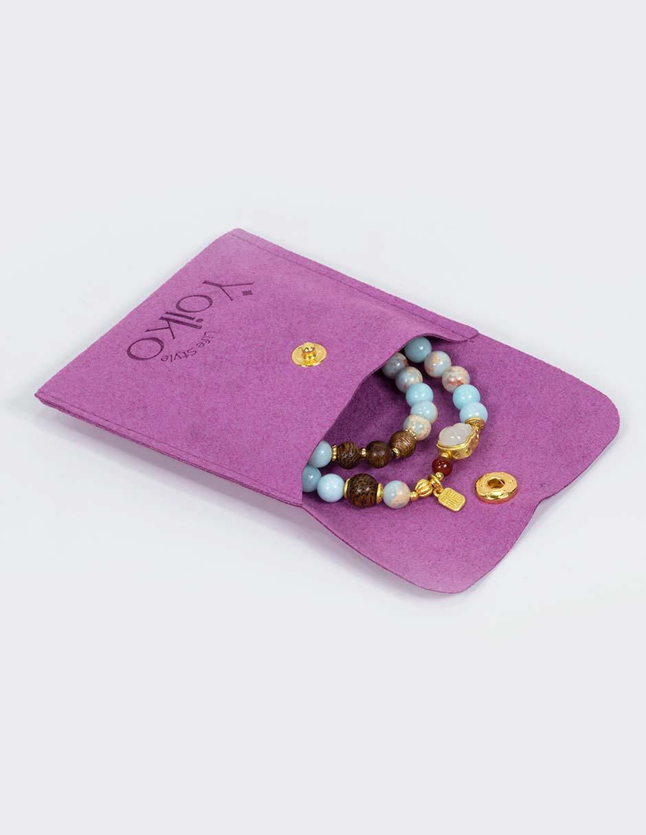 Pulsera con jade Shoushan Purifica acabado pulido 6