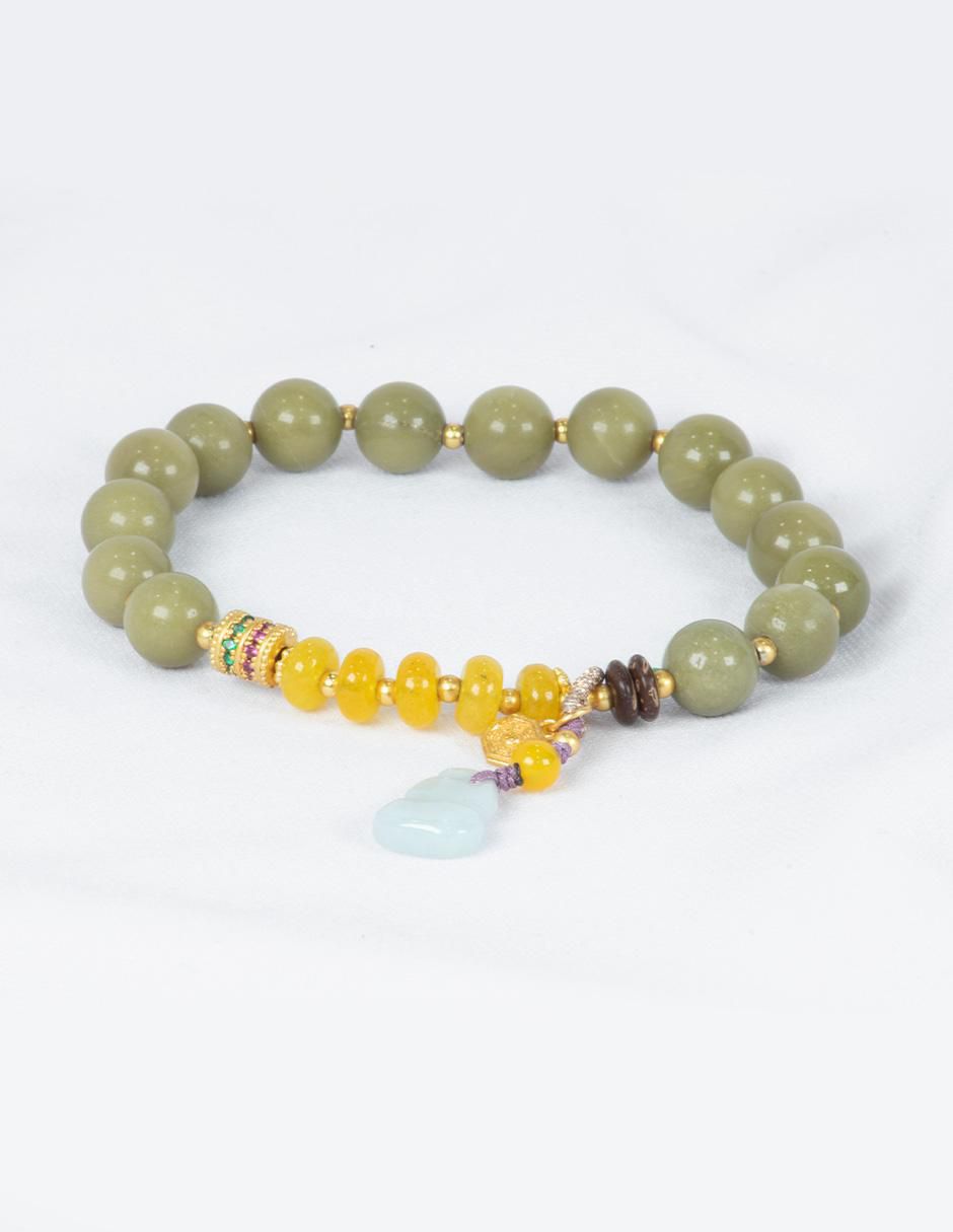 Pulsera con jade Equilibrio acabado pulido 2