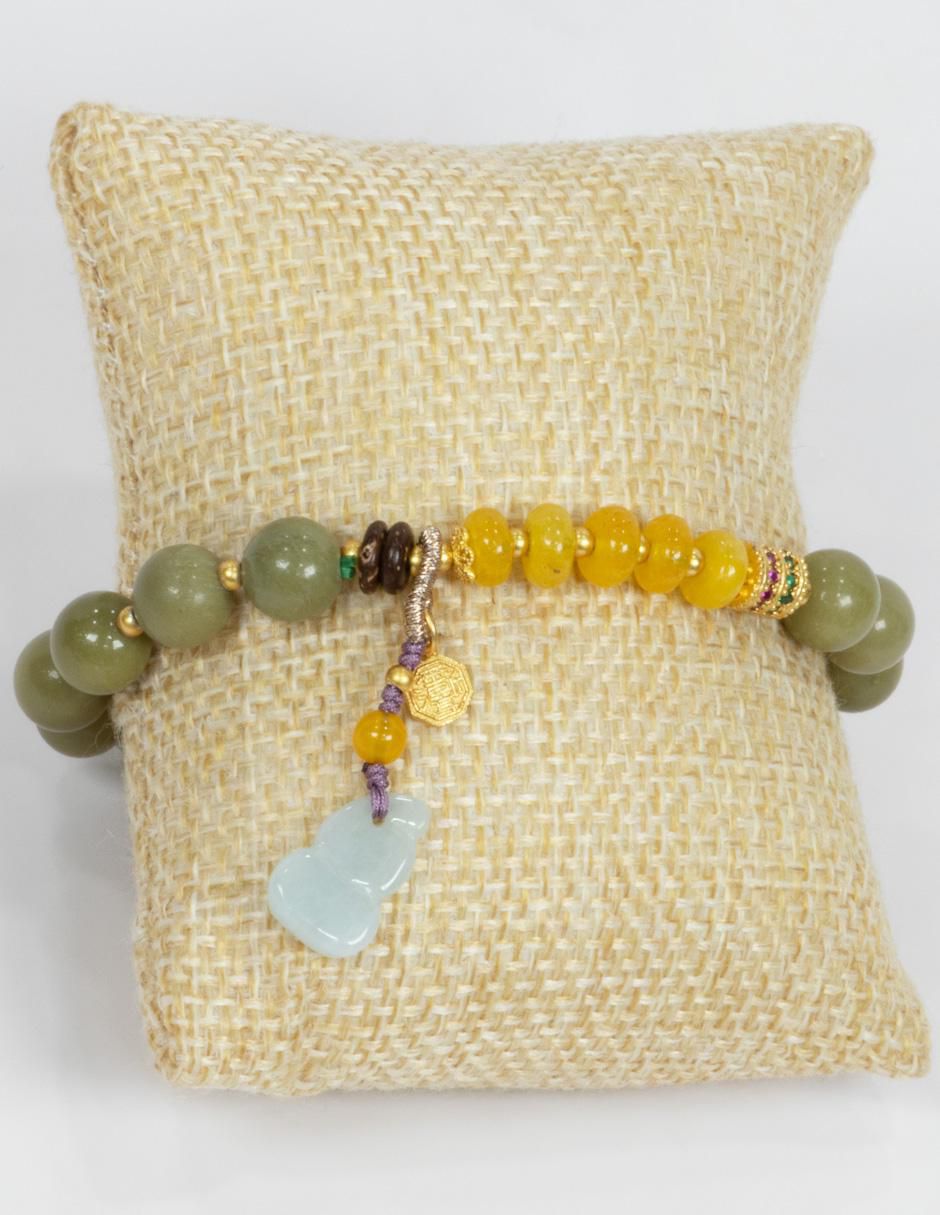Pulsera con jade Equilibrio acabado pulido 4