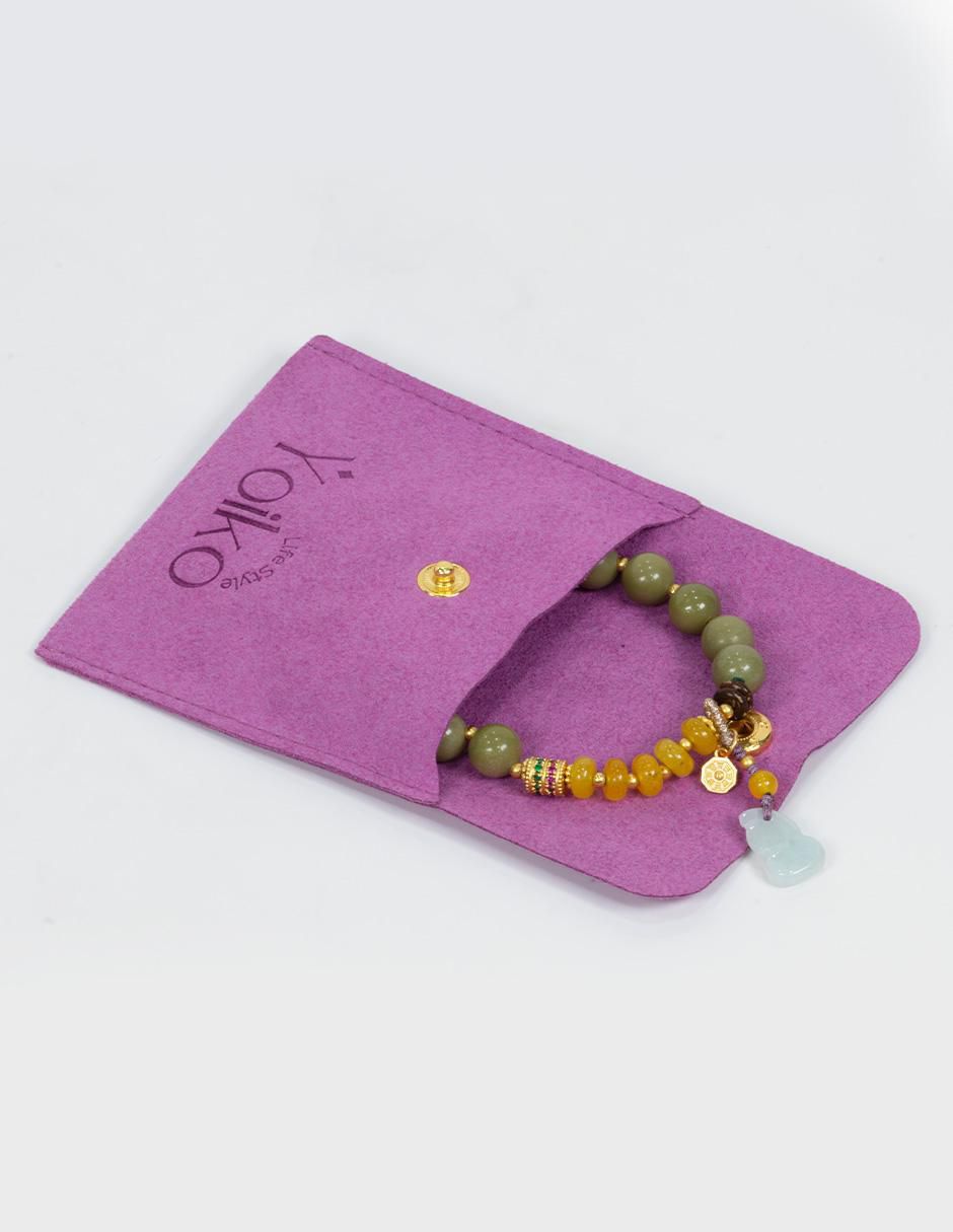 Pulsera con jade Equilibrio acabado pulido 6