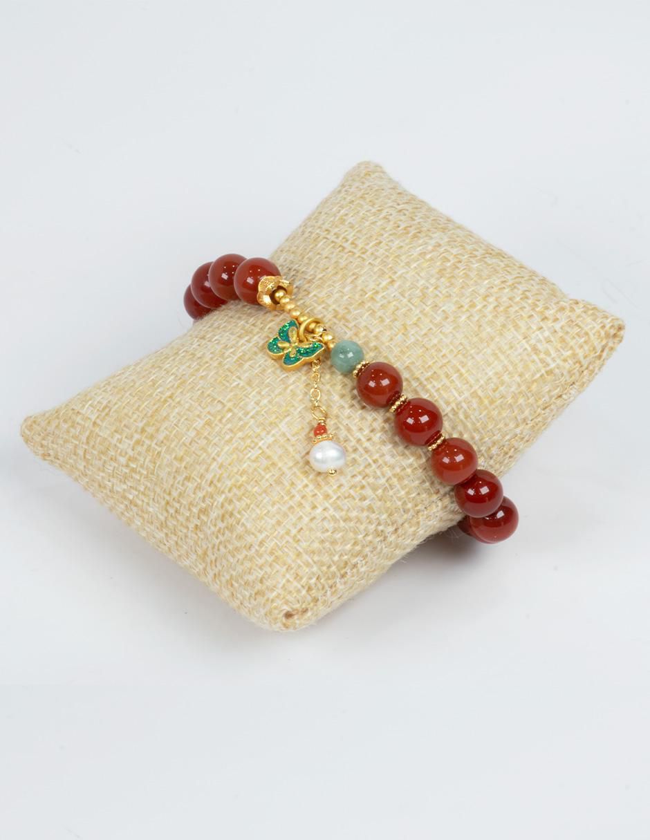Pulsera con jade Jadeita Vitalidad acabado pulido 5