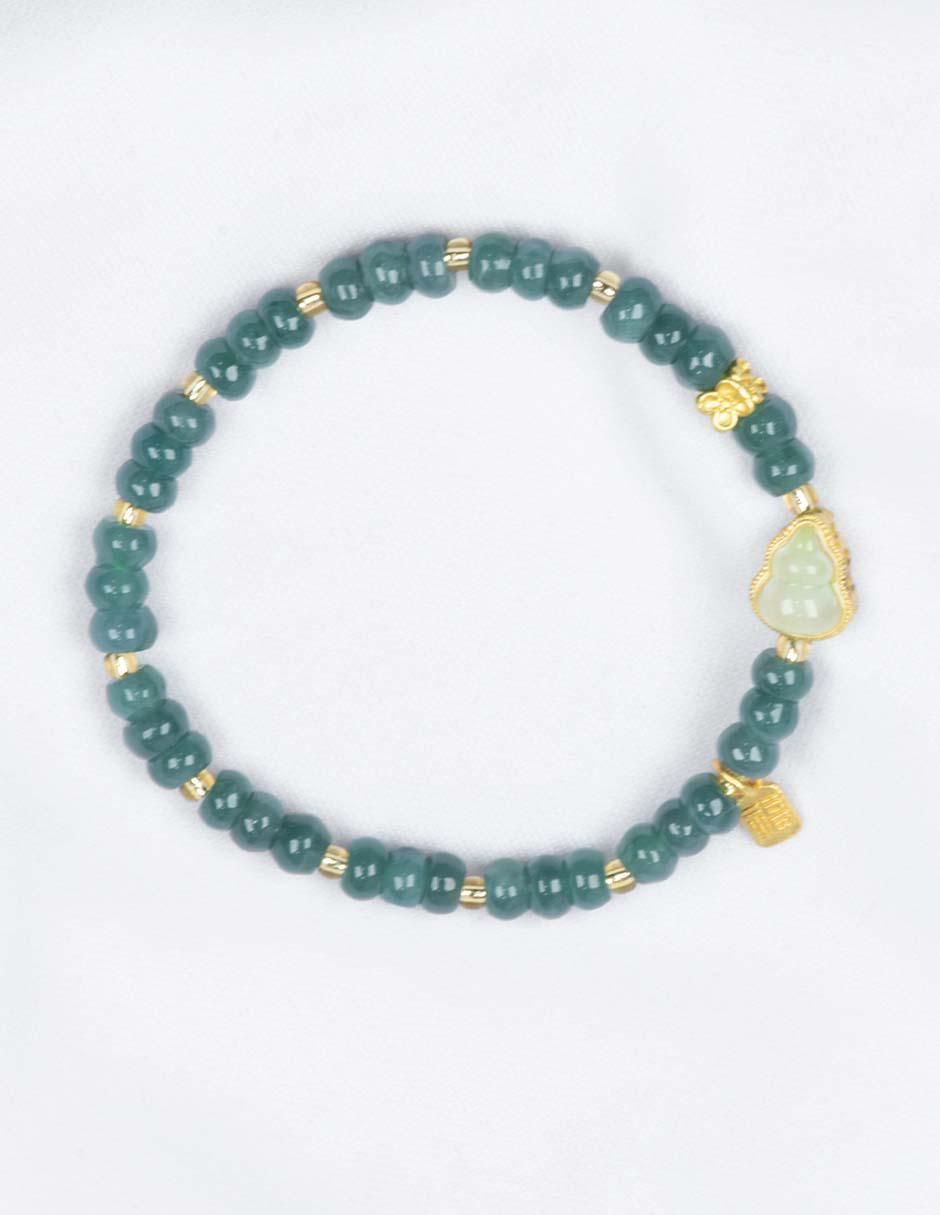 Pulsera con jade Agua Emociones acabado pulido 3
