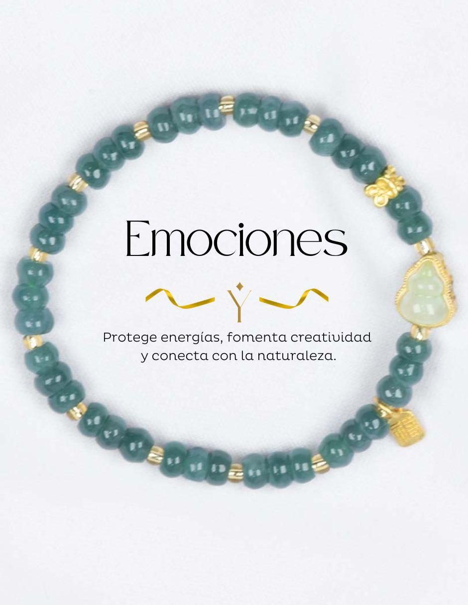 Pulsera con jade Agua Emociones acabado pulido 7