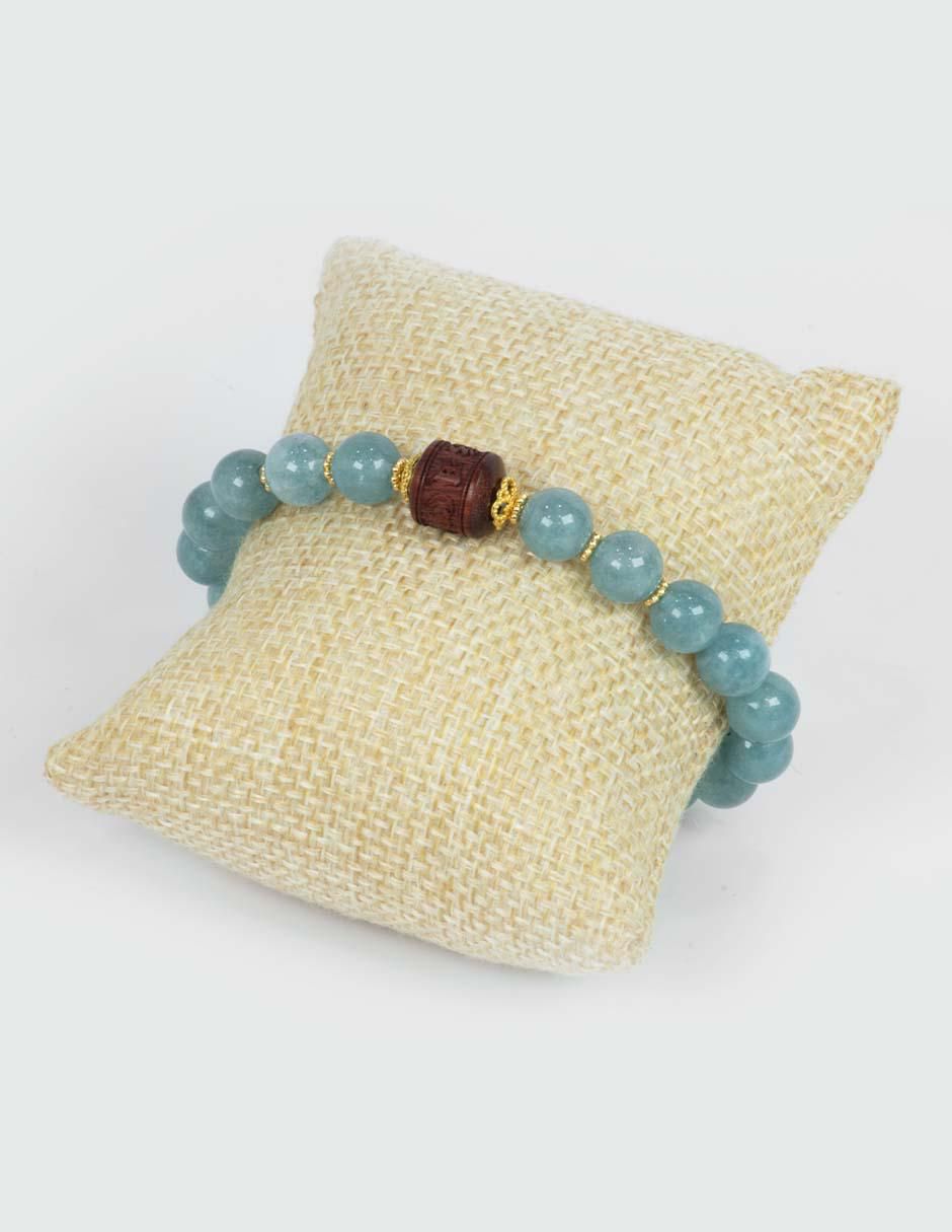 Pulsera con jade Prosperidad acabado pulido 5
