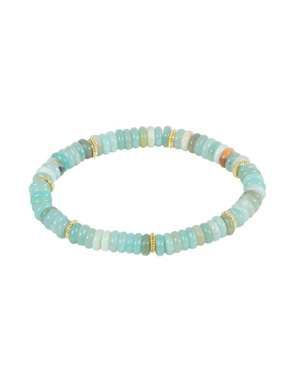 Pulsera con amazonita Tianhe Calma acabado pulido Pulsera con amazonita Tianhe Calma acabado pulido