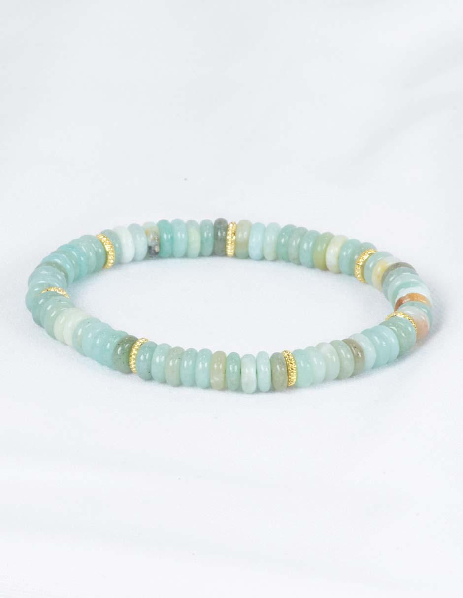 Pulsera con amazonita Tianhe Calma acabado pulido 2