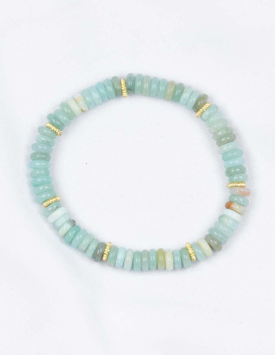 Pulsera con amazonita Tianhe Calma acabado pulido 3