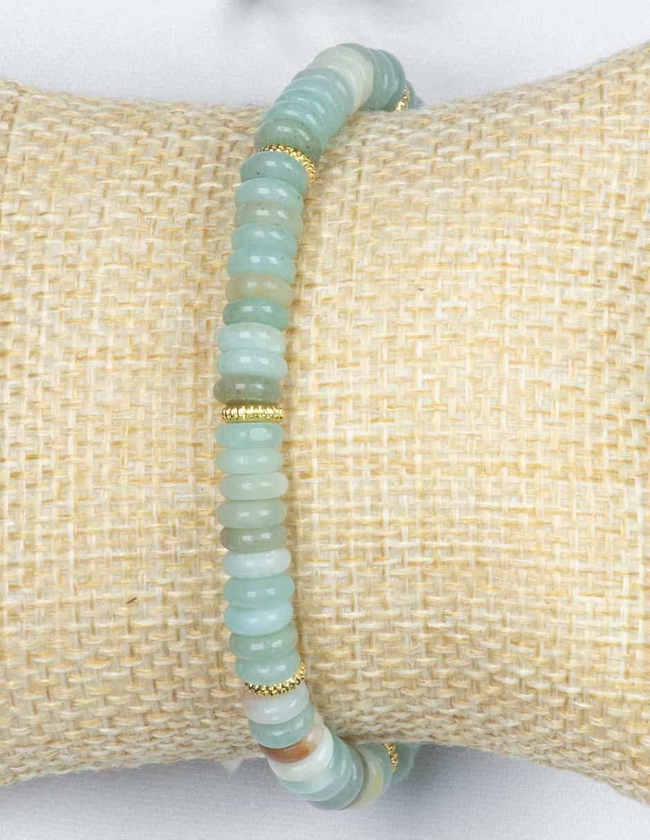 Pulsera con amazonita Tianhe Calma acabado pulido 4