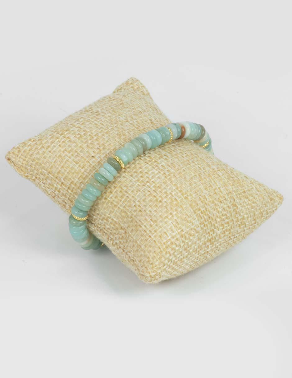 Pulsera con amazonita Tianhe Calma acabado pulido 5