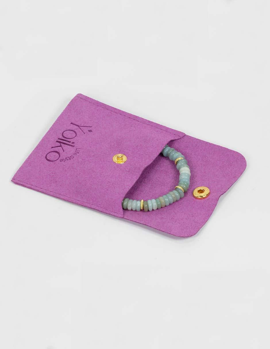 Pulsera con amazonita Tianhe Calma acabado pulido 6