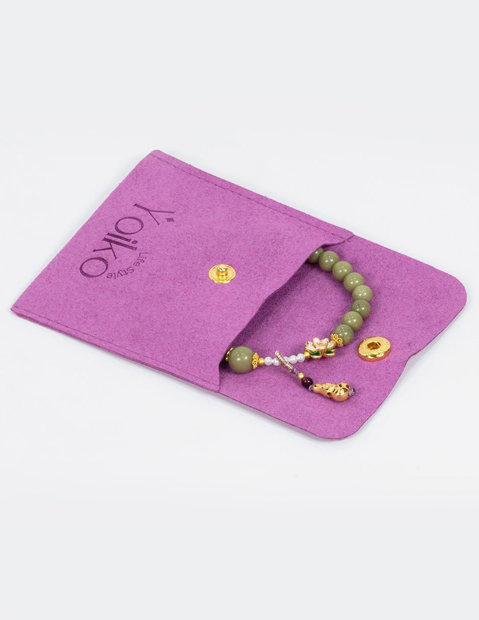 Pulsera con granate Perla Energía acabado pulido 6