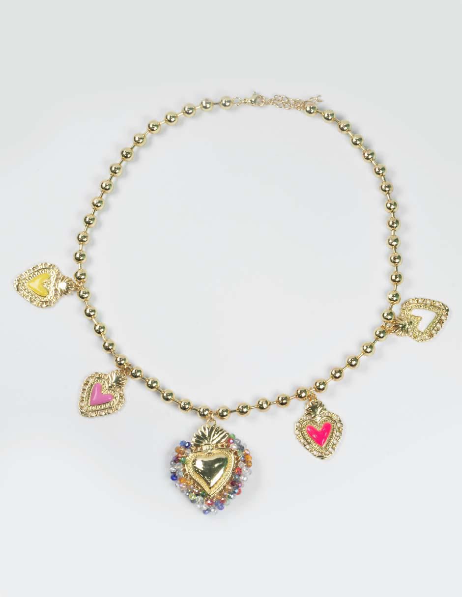 Collar corazón Milagritos 2