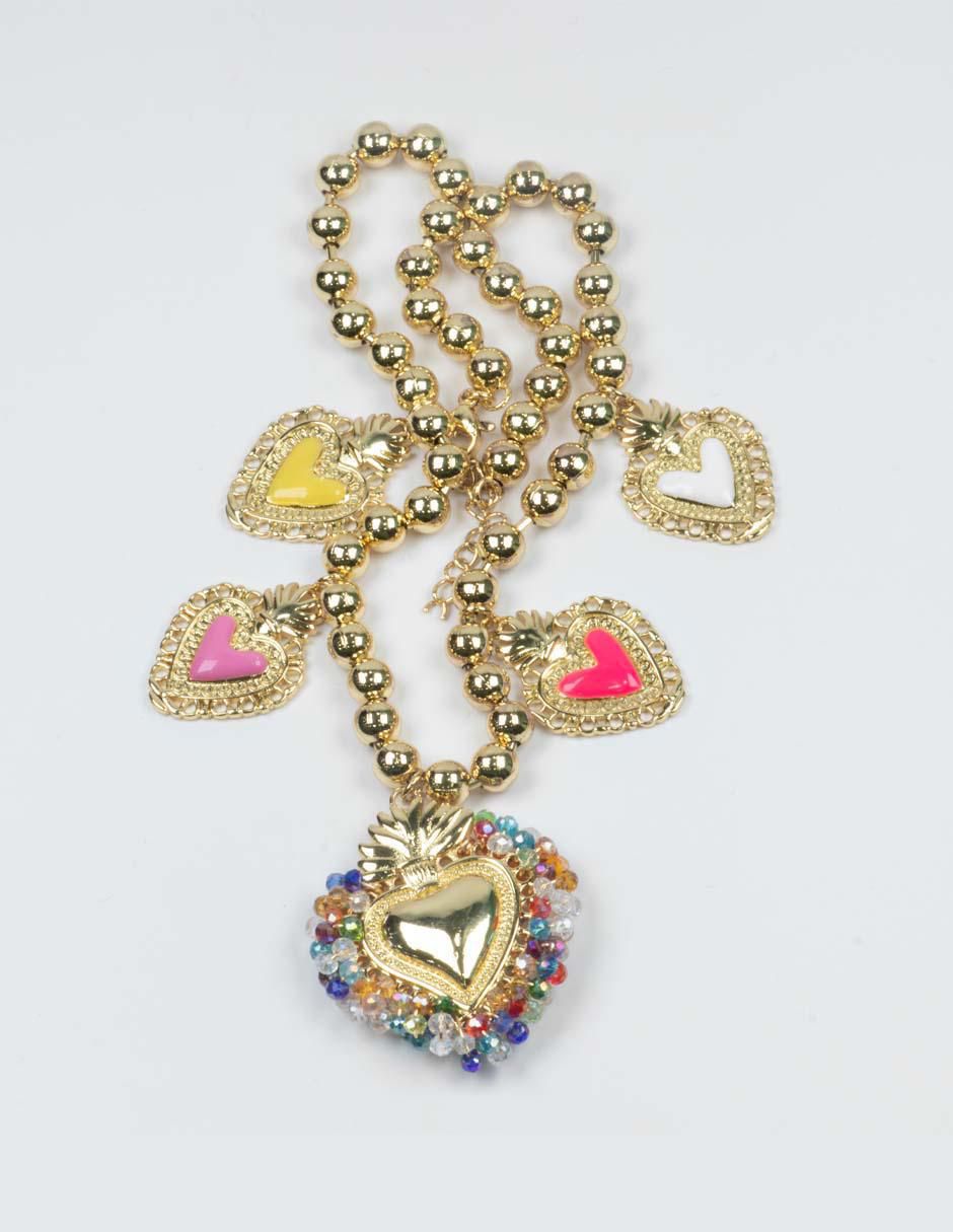 Collar corazón Milagritos 3