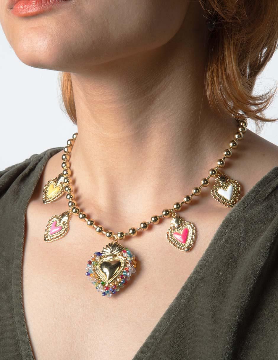 Collar corazón Milagritos 5