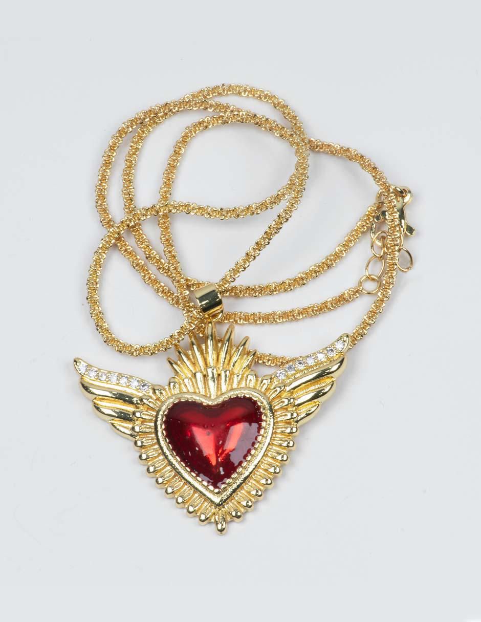 Collar corazón Milagritos 3