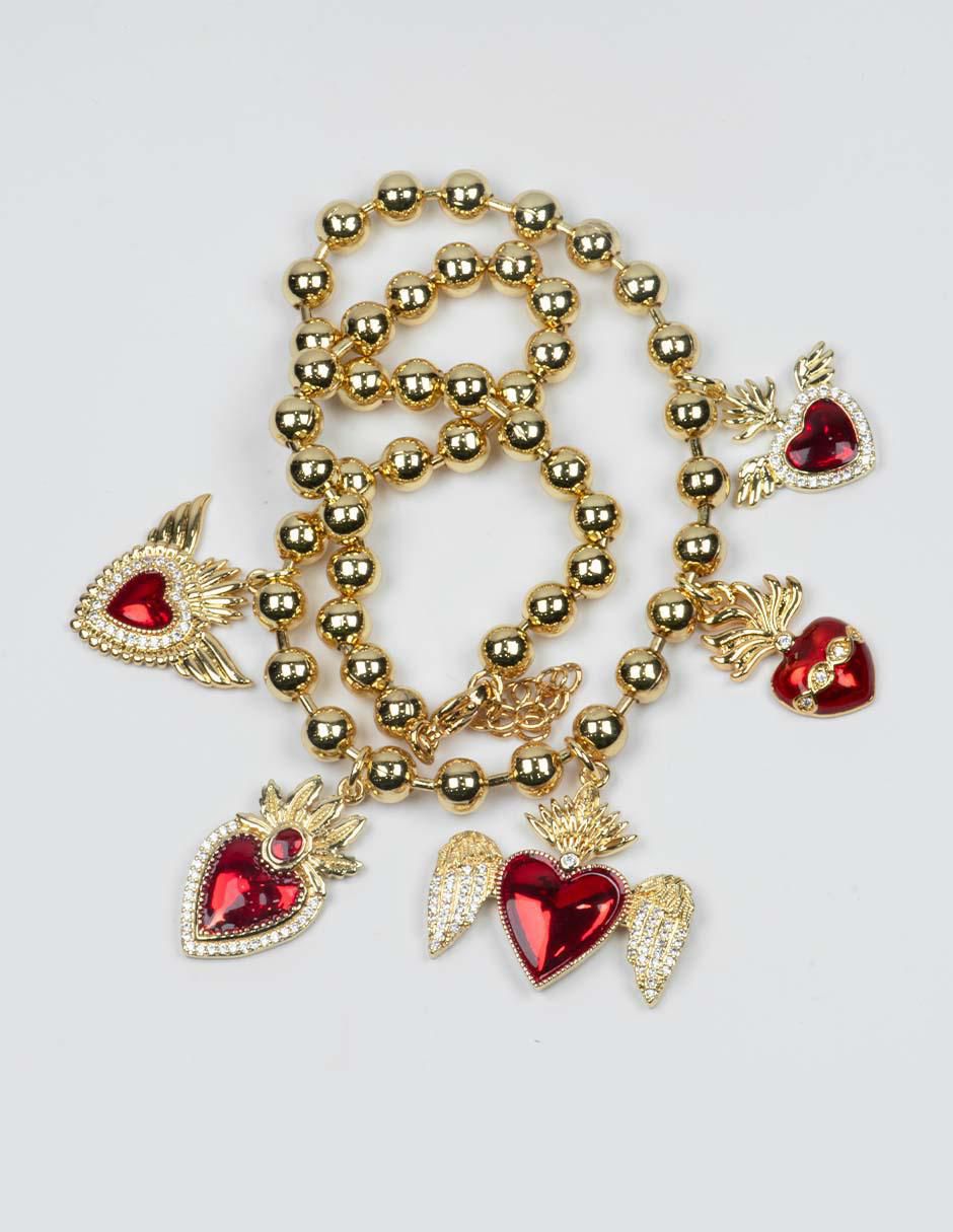Collar corazón Milagritos 3