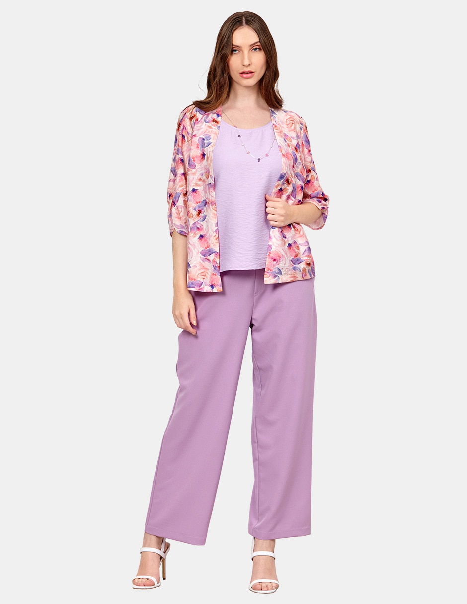 Blusa manga 3/4 para mujer
