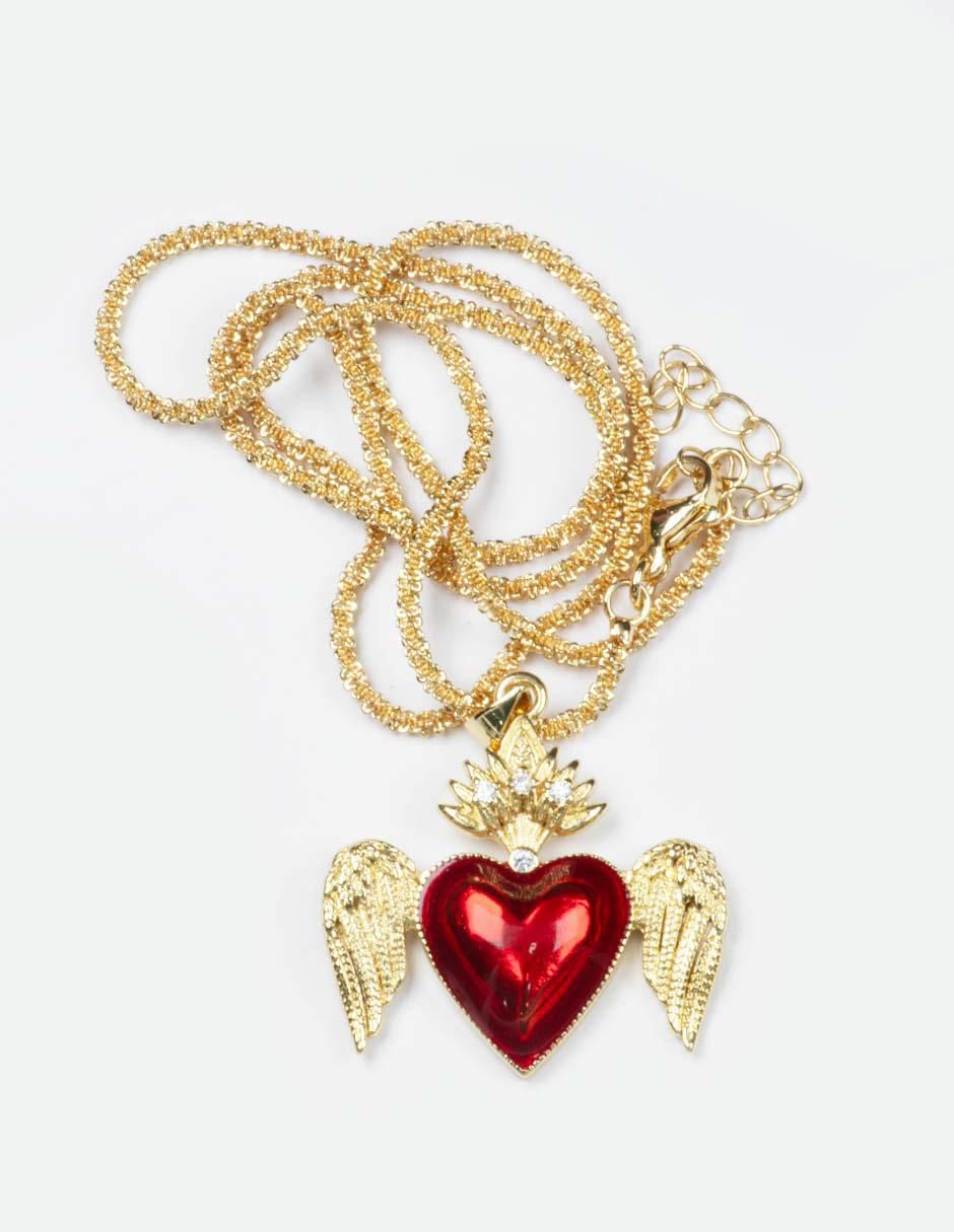 Collar corazón Milagritos 3