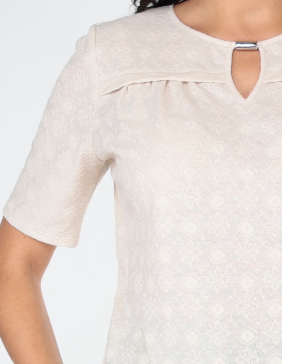 Blusa manga corta para mujer