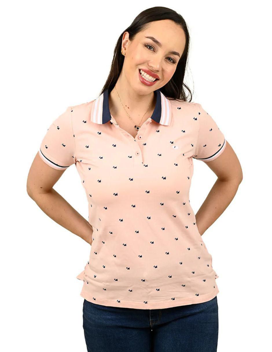 Playera tipo polo para mujer
